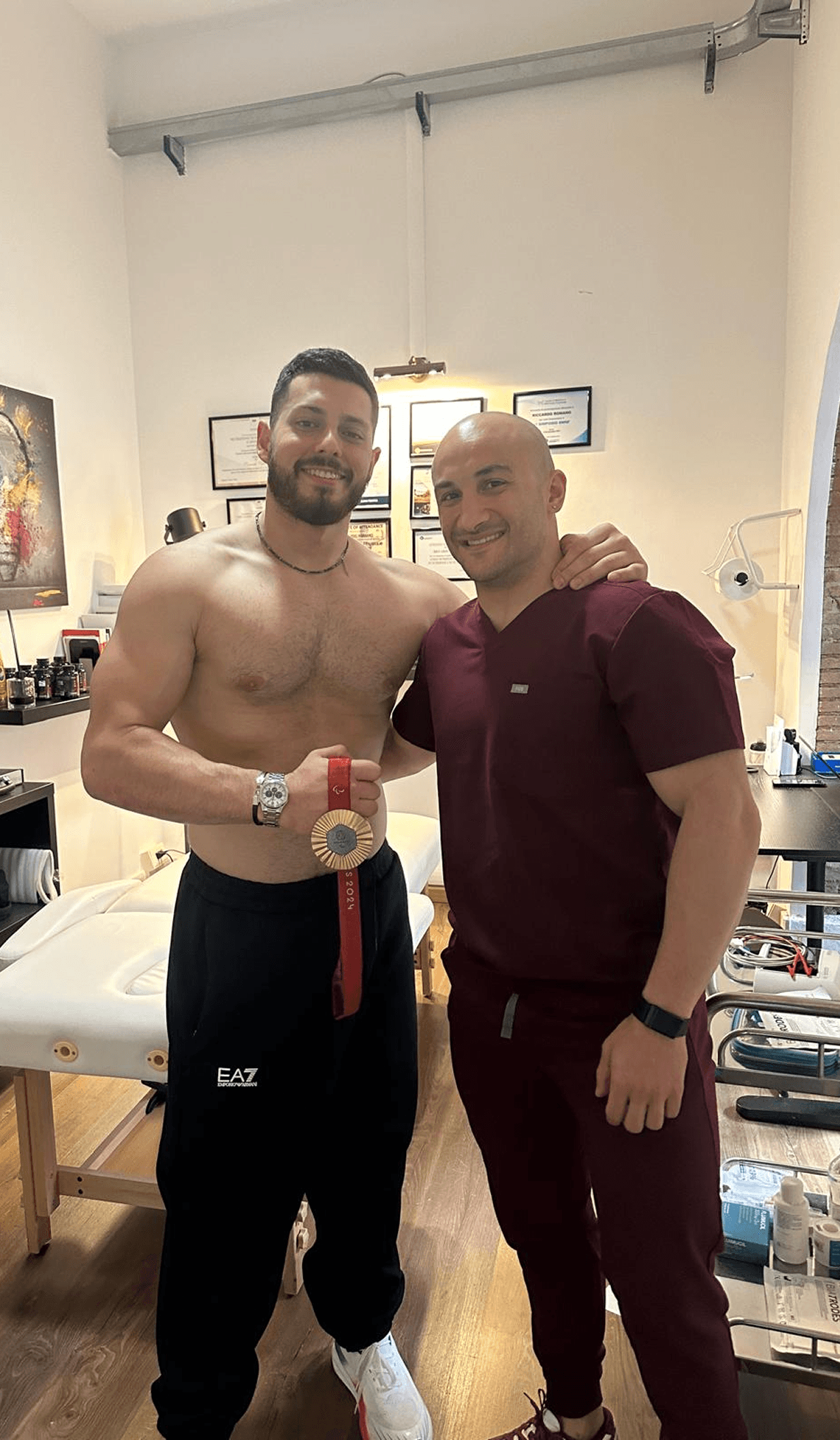 Atleta seguito dal Dr. Romano